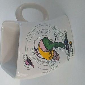 Over swing golf mug, double sided